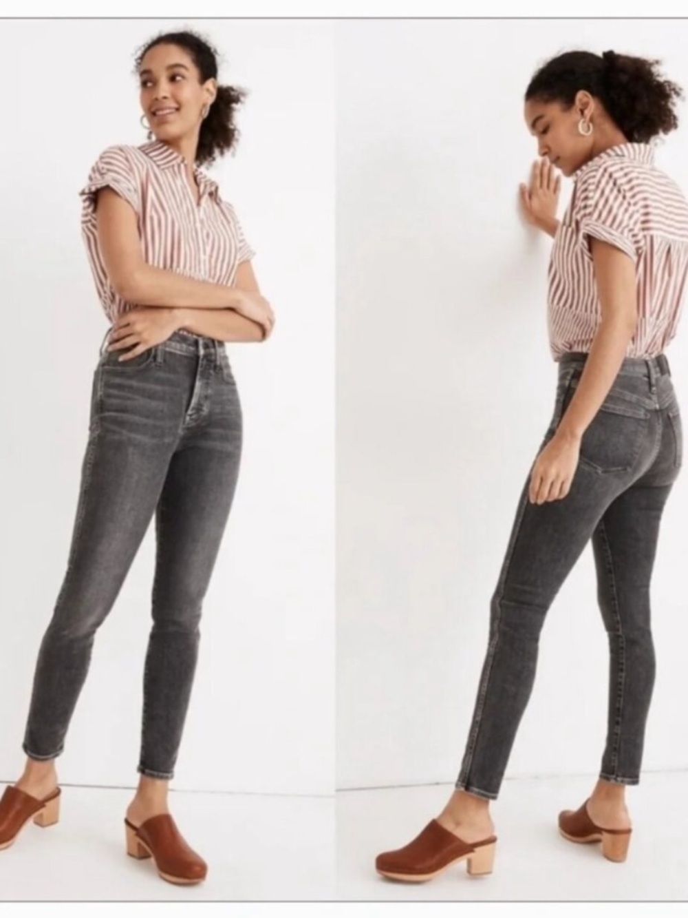 MADEWELL HIGH RISER SKINNY BLACK JEANS SIZE 26